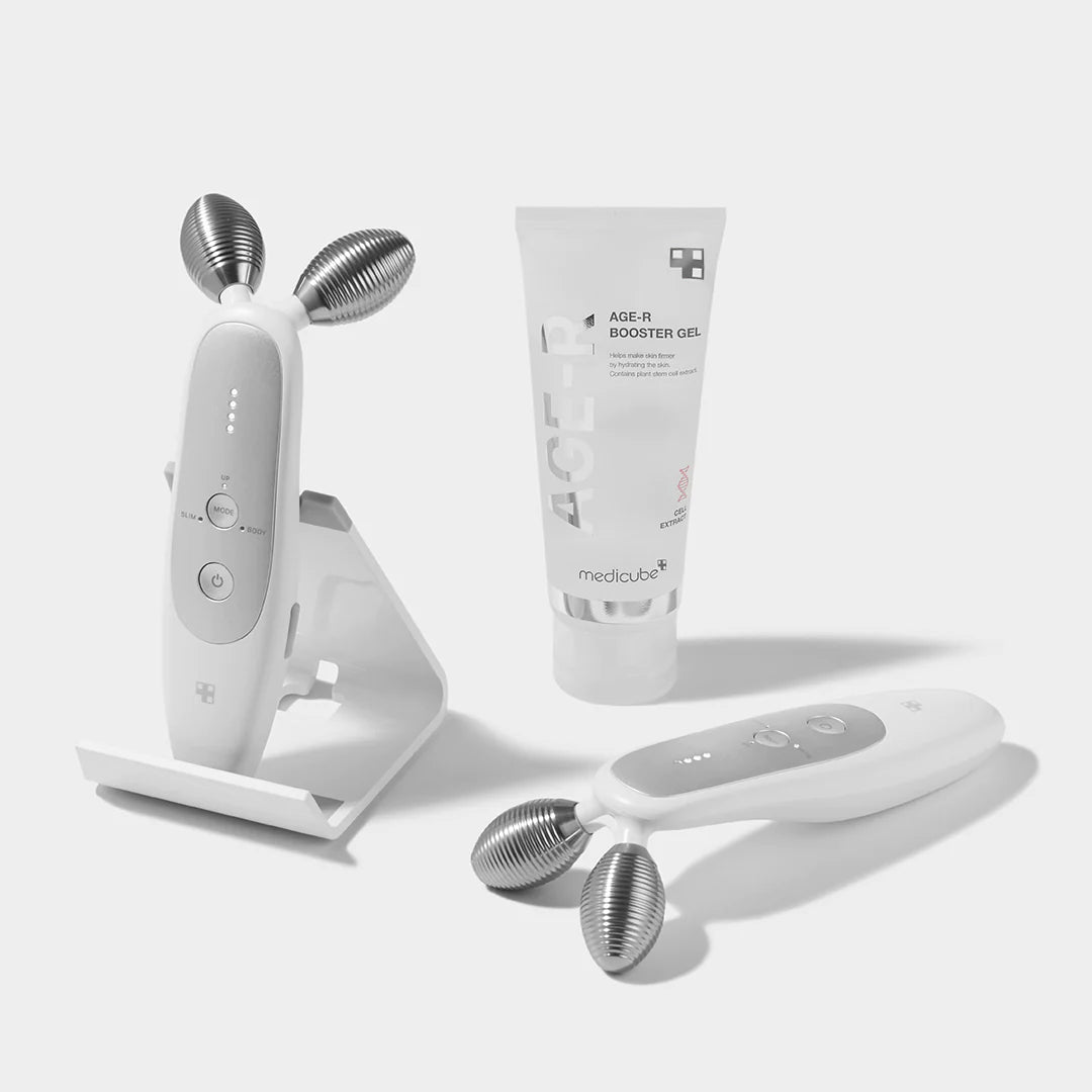 Medicube AGE-R Derma Shot Massager with multiple other products