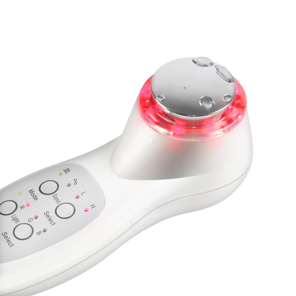 Light and Ultrasonic Therapy Facial Wand with red LED