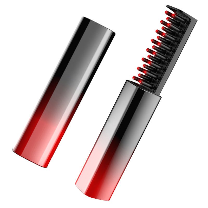 Red Light Hair Health Comb and massager red with cover